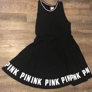 PINK size Medium black mini dress
